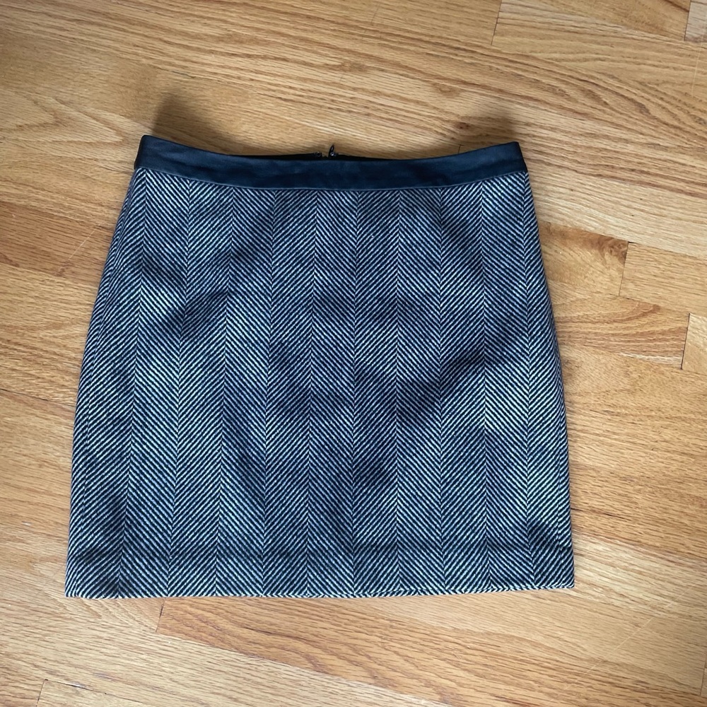 Banana Republic Herringbone Wool Skirt